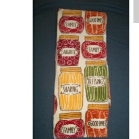 KITCHEN TOWEL Mason Jars Harvest Fall Farmhouse 3 Pc - Picture 2 of 2